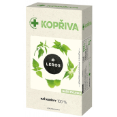 Bylinný čaj Leros Žihľava prispieva k zlepšeniu funkcie obličiek a vylučovaniu vody z tela 20 x 1 g