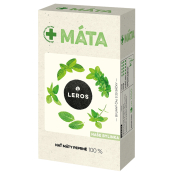 Bylinný čaj Leros Mäta prispieva k normálnej funkcii dýchacieho systému a dobrému tráveniu 20 x 1,5 g