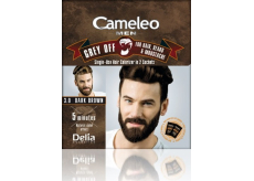 Delia Cosmetics Cameleo Men Grey Off farba na vlasy, bradu a fúzy 3.0 Tmavohnedá 2 x 15 ml