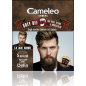 Delia Cosmetics Cameleo Men Grey Off barva na vlasy, vousy a knír 5.0 Světle hnědá 2 x 15 ml