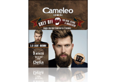 Delia Cosmetics Cameleo Men Grey Off farba na vlasy, bradu a fúzy 5.0 Svetlohnedá 2 x 15 ml