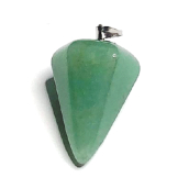 Avanturín zelený Siderické kyvadlo prírodný kameň 2,2 cm, kameň šťastia