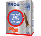 Bros Parafínové bloky pre myši a potkany 250 g