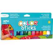 Apli Color Sticks temperové farby suchá zmes 12 x 10 g, sada
