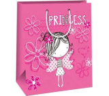 Ditipo Papierová darčeková taška 26,4 x 13,6 x 32,7 cm - ružová Princess