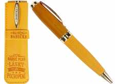 Albi Dárkové pero v pouzdře Báječná babička 12,5 x 3,5 x 2 cm