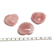 Růženin Hmatka, liečivý drahokam v tvare srdca prírodný kameň 4 cm 1 kus, kameň lásky