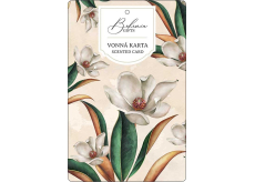 Bohemia Gifts Aromatická vonná karta Biele kvety jemná a čistá vôňa 10,5 x 16 cm