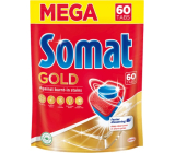 Somat Gold 12 akčných tabliet do umývačky riadu, pomáha odstrániť aj odolné nečistoty bez predumytia 60 tabliet