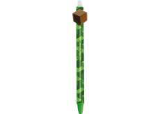 Colorino Gumové pero zelené Cube hnedé, modrá náplň 0,5 mm