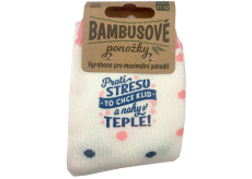 Albi Bambusové ponožky proti stresu, veľkosť 37 - 42