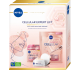 Nivea Cellular Expert Life remodelačný denný krém s kyselinou hyalurónovou 50 ml + textilná pleťová maska s kyselinou hyalurónovou 1 ks, kozmetická sada pre ženy