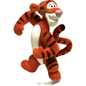 Disney Medvedík Pú minifigúrka - Tigrík stojí so zatvorenými ústami, ruky od seba 1 ks, 5 cm