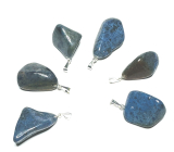 Dumortierit Troml prívesok prírodný kameň, 2,2-3 cm, 1 kus, mladosť v srdci