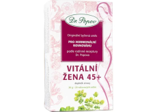 Dr. Popov Vital Woman 45+ bylinný čaj pre hormonálnu rovnováhu 20 vrecúšok 20 x 1,5 g