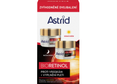 Astrid Bioretinol denný krém proti vráskam 50 ml + nočný krém proti vráskam 50 ml, duopack