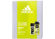 Adidas Pure Game parfumovaný dezodorant 75 ml + sprchový gél 250 ml, kozmetická sada pre mužov