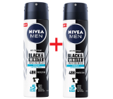 Nivea Men Invisible Black & White Fresh antiperspirant deodorant sprej 2 x 150 ml, duopack pro muže