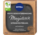 Nivea MagicBar čistiace peelingové mydlo na tvár s aktívnym uhlím na problematickú pleť 75 g