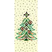 Albi Přání do obálky vánoční Ornamentální stromeček 9 x 19 cm