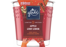 Sviečka Glade Apple Cosy Cider s vôňou jablčného vína v skle, doba horenia až 38 hodín 129 g