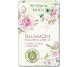 Bohemia Gifts Šípkové a ružové relaxačné toaletné mydlo s glycerínom 100 g