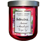 Heart & Home Svieža sójová sviečka s vôňou grapefruitu a čiernych ríbezlí You are unique 110 g