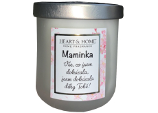 Heart & Home Svieža ľanová sójová sviečka s maminým menom 110 g