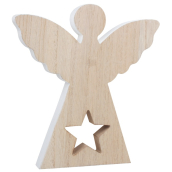 Anjel s hviezdou drevený 20 cm 1 kus