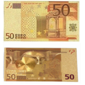 Talisman Zlatá plastová bankovka 50 EUR