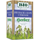 Herbex BIO Dýchacie cesty s tymiánom bylinný čaj 20 x 1,2 g