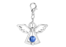 Anjel strážny prívesok s modrou perlou 29 x 37 mm 1 kus