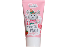 Ružový slon Činčila Nela s jahodovou príchuťou zubná pasta pre deti 50 ml