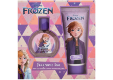 Disney Frozen Anna toaletná voda 50 ml + trblietavé telové mlieko 150 ml, darčeková sada pre deti