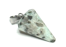 Jaspisové kyvadlo prírodný kameň 2,2 cm, kameň pozitívnej energie