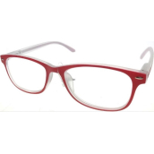 Berkeley Čtecí dioptrické brýle +3 plast červené 1 kus MC2136