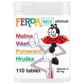 Ferda Mix vitamín C doplnok stravy so sladidlami 60 mg 35 g 110 tabliet