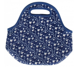 Albi Original Thermal Snack Bag Blue Pattern udrží jedlo dlhšie teplé/studené 30 x 27 x 18 cm
