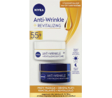Nivea Anti-Wrinkle + Revitalizing 55+ Obnovujúci denný krém proti vráskam 50 ml + Obnovujúci nočný krém proti vráskam 50 ml, duopack