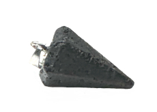 Lávové kyvadlo prírodný kameň na veštenie, veštenie 2,2 cm, zrodené zo štyroch živlov