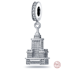 Striebro 925 USA - Empire State Building, cestovný náramok s príveskom