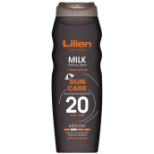 Lilien Sun Active SPF20 vodoodolné mlieko na opaľovanie 200 ml