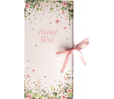 Albi Papierová darčeková škatuľka Veľa šťastia - svadba 23 x 11 x 0,7 cm