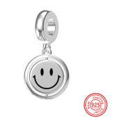 Striebro 925 Smiley - American Dream - Smile, you are beautiful, náramok prívesok symbol