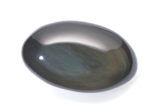 Obsidián dúhové mydlo prírodný kameň cca 8 x 4,5 cm 1 kus, záchranný kameň