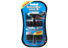 Super-Max SMX3 jednorazový holiaci strojček s 3 čepeľami + 10 náhradných hláv pre mužov