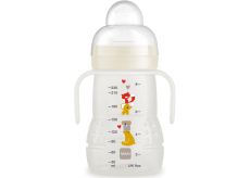 Fľaša Mam Trainer na ľahký prechod z dojčenia alebo z fľaše na pohár 4+ mesiace Biela 220 ml