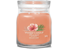 Yankee Candle Tropical Breeze - Vonná sviečka Tropical Breeze Signature medium glass 2 knôty 368 g