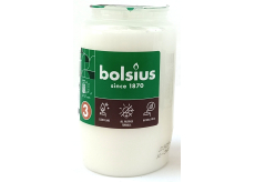 Olejová kompozitná sviečka Bolsius biela, doba horenia 50 hodín 59 x 94 mm