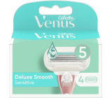 Gillette Venus Deluxe Smooth Sensitive náhradné hlavice 4 kusy, pre ženy
